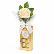 Kit Ferrero Rocher Rosa Branca Artificial