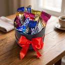 Caixa Box Pequena Bombons Favoritos Lacta Laço Vermelh