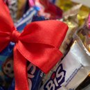 Caixa Box Pequena Bombons Favoritos Lacta Laço Vermelh
