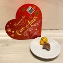 Caixa Coração Viermon 5 Bombons Chocolate Leite Crocan