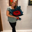 Buquê 12 Rosas Vermelhas Artificiais Formato Coração