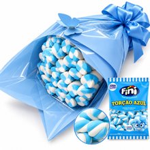 Buquê Marshmallow Torção Azul Dia das Crianças