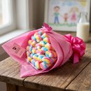 Buquê Marshmallow Torção Colorida Dia das Crianças Ros