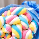 Buquê Marshmallow Torção Colorida Dia das Crianças Azu