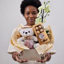 Cesta Especial De Amor Com Chocolate E Orquídea