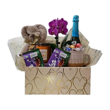 Cesta Amor Especial de Chocolate Lindt e Vinho
