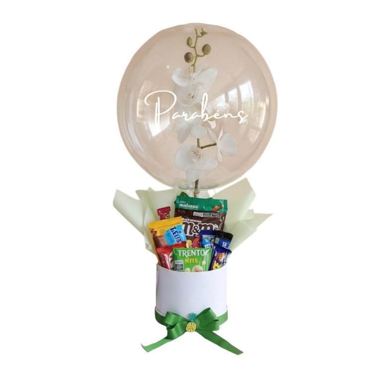 Cesta Chocolate Flores