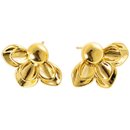 Brinco Flor Invertida Banhado a Ouro 18K