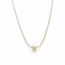 Conjunto Colar e Brinco Coração Rosa Banho Ouro 18k