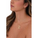 Colar Menina Cravejada - Banho em Ouro 18k