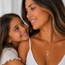 Colar Menina Cravejada - Banho em Ouro 18k