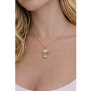 Colar Menino Cravejada - Banho em Ouro 18k