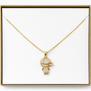 Colar Menino Cravejada - Banho em Ouro 18k