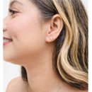 Brinco Mini Flor Banhado a Ouro 18k