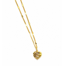 Colar com Pingente de Coração Banho Ouro 18k