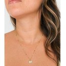 Colar com Pingente de Coração Banho Ouro 18k
