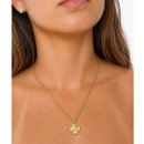 Colar com Pingente de Trevo Banhado A Ouro 18K