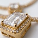 Conjunto Colar e Brinco com Zircônias Banho Ouro 18k