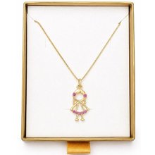 Colar Menina banhado a Ouro 18k