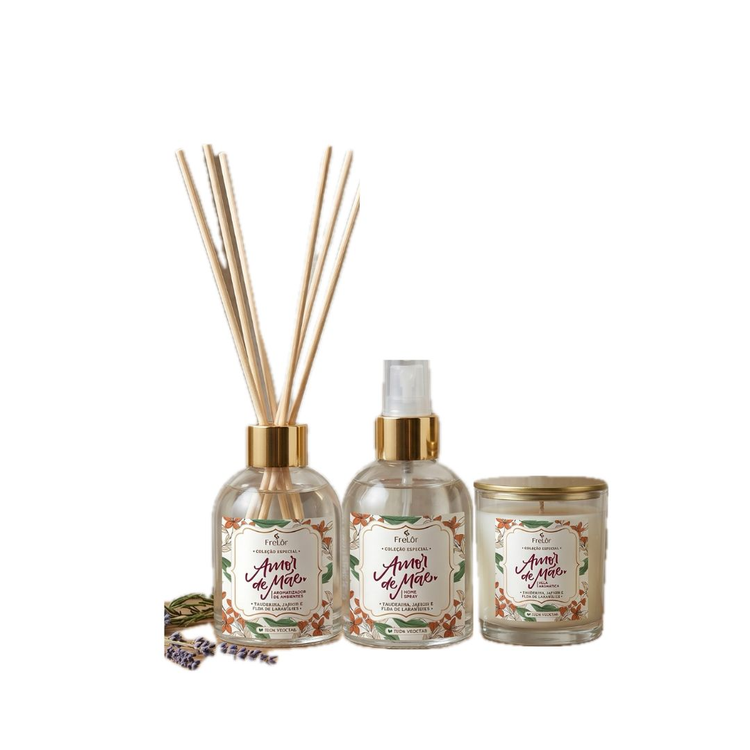 Kit Dia das Mães - Vela, Home Spray e Difusor