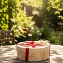 Cesta De Café Da Manhã Box Redonda De Madeira