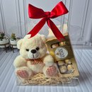 Bolsa Transparente Com Ursinho E Chocolate