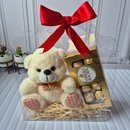 Bolsa Transparente Com Ursinho E Chocolate