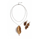 Joia Botânica Carvalho Nobre Banho Prata