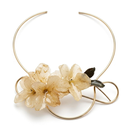 Joia Botânica Flor Mirabilis Banho Nobre Ouro