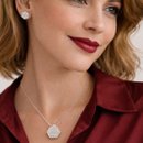 Conjunto Geometrico Zircônia  Luxo Feminino