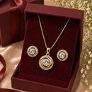 Conjunto Luxo com Zircônias Banhado a Ouro 18k Elegant