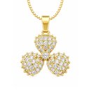 Conjunto Luxo em Zircônias Banhado a Ouro 18k Premium