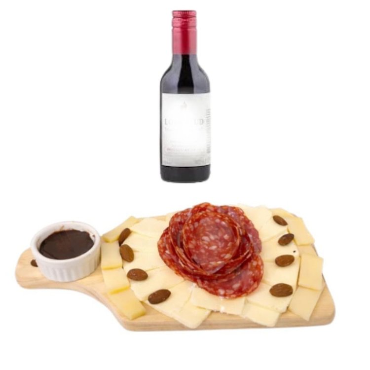 Mini Tábua de Frios com Vinho de 180ml