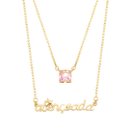 Colar Abençoada Banhado Ouro 18k