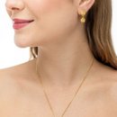 Brinco Flor Banhado a ouro 18k