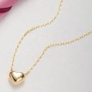 Colar Coração Clássico Banhado Ouro 18k