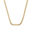 Colar Choker Malha Amor Banhado a Ouro 18k