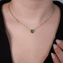 Colar Cartier Banhado Ouro 18k Zircônia Verde