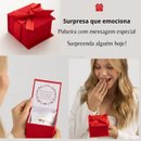 Pulseira Coração Banhado A Ouro 18k Caixa Mensagem