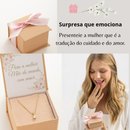 Dia Das Mães Colar Ponto de luz com Caixa Mensagem 