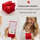 Bracelete Coração Banhado a Ouro 18k Caixa Mensagem