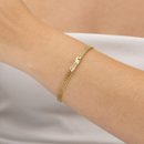 Pulseira Amor Banhado Ouro 18k Com Caixa Romântica
