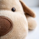 Cachorro de Pelucia Creme 23 cm