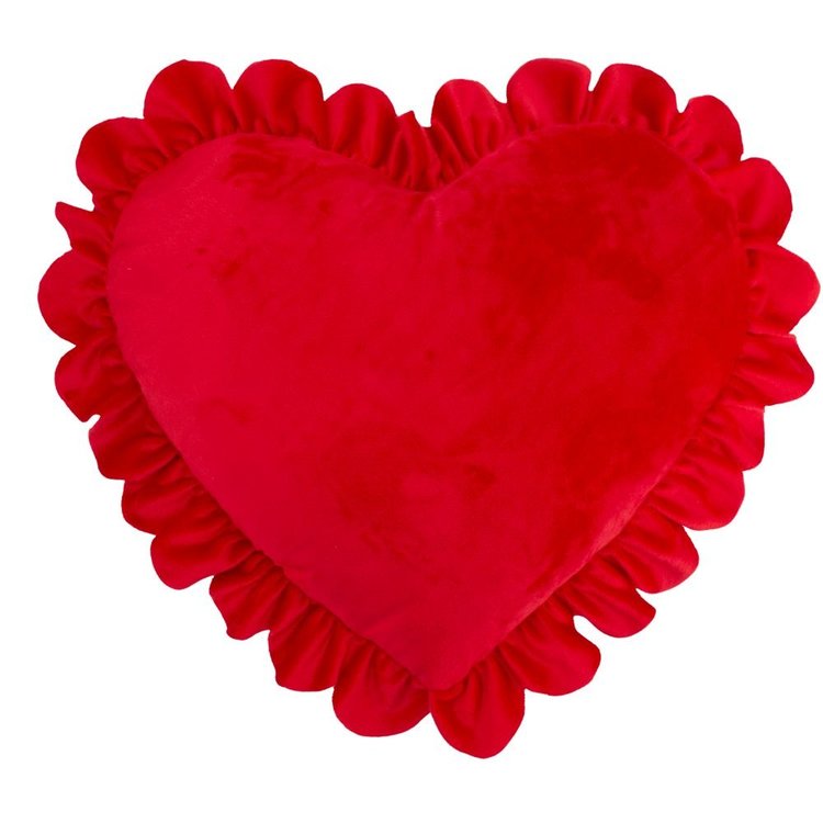 Almofada Vermelha Babados, Presente Dia da Mulheres