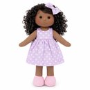 Kit Boneca de Pano Artesanal Morena Cacheada 