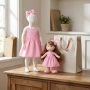 Kit Boneca de Pano com 1 Vestido Infantil 05 à 6 anos