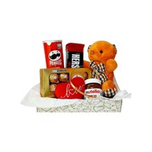 Cesta Urso Pelúcia e Chocolates