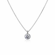 Gargantilha Ponto de Luz em Prata 925