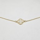 Pulseira Folheada A Ouro 18k Trevo Madrepérola