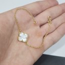 Pulseira Folheada A Ouro 18k Trevo Madrepérola